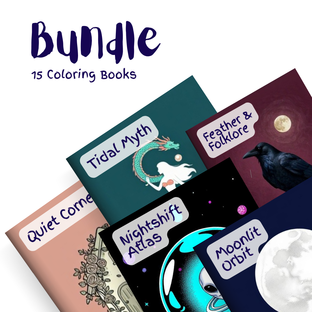 Midnight Almanac Bundle – 15 Coloring Books