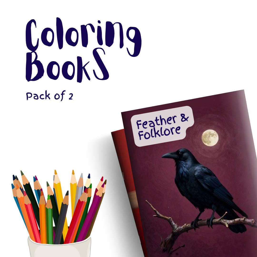 Feather & Folklore – 2 Coloring Books