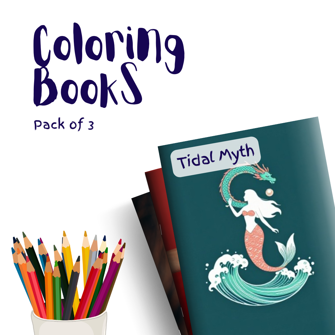 Tidal Myth – 3 Coloring Books