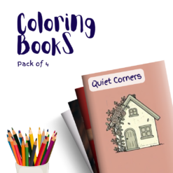 Quiet Corners – 4 Coloring Books